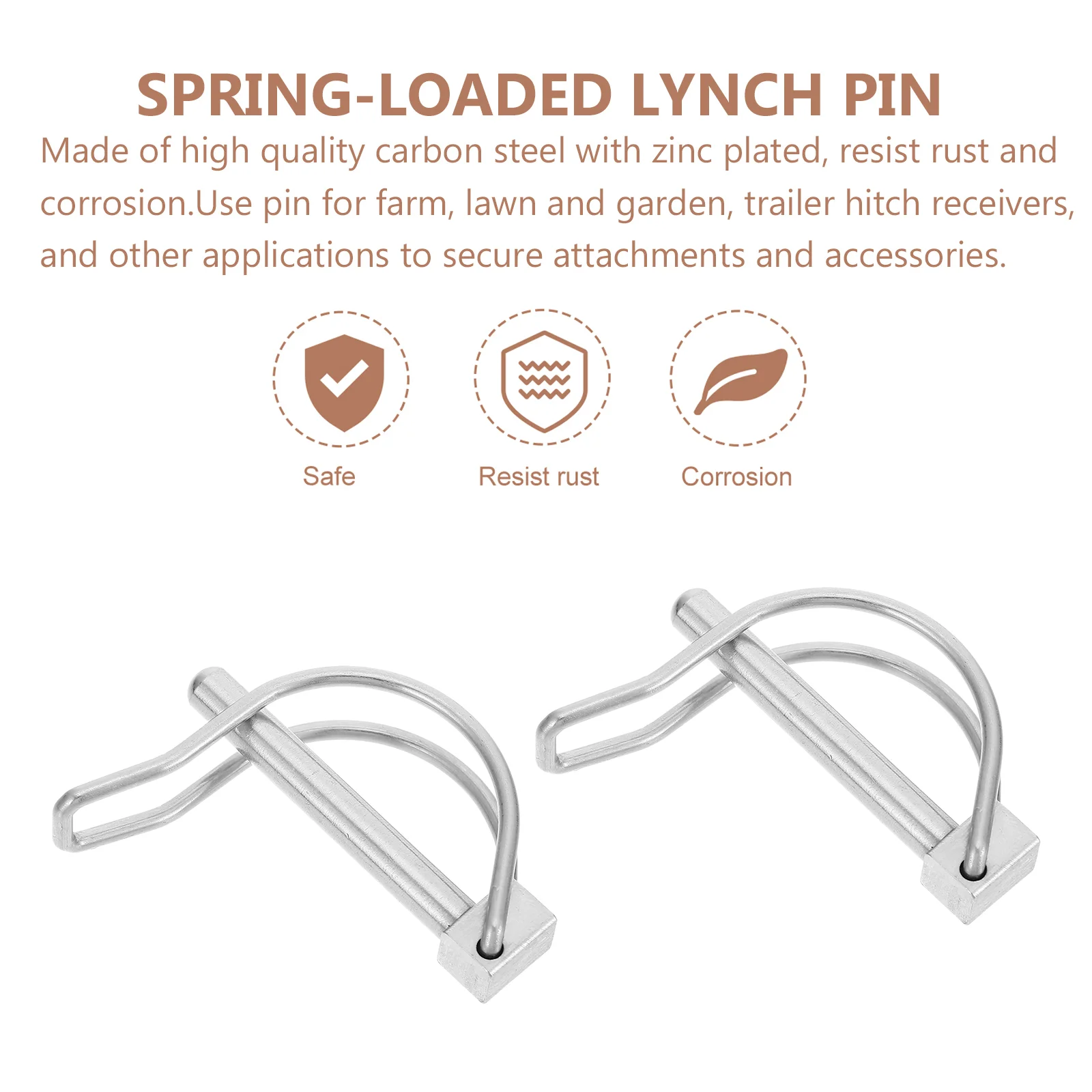 Quick Release Bayonet Pin Shaft Locking Hitch Hook Clip Coupler For Farm Safety Stroller Trailers Stainless Steel Hooks
Quick Release Bayonet Pin Shaft Locking Hitch Hook Clip Coupler For Farm Safety Stroller Trailers Stainless Steel Hooks