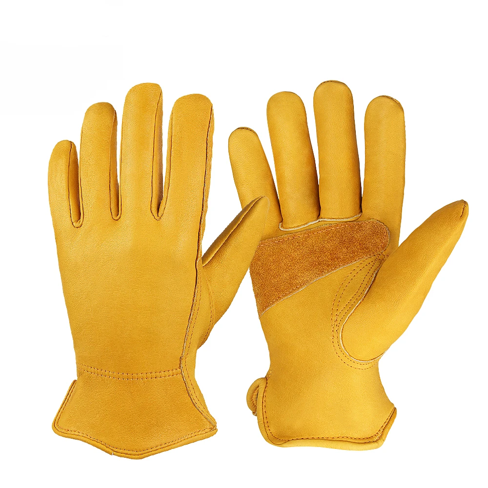 New Men Work Gloves Welding Working Gloves Cowhide Leather Safety Protective Garden MOTO Wear-resisting Gloves 1005
New Men Work Gloves Welding Working Gloves Cowhide Leather Safety Protective Garden MOTO Wear-resisting Gloves 1005