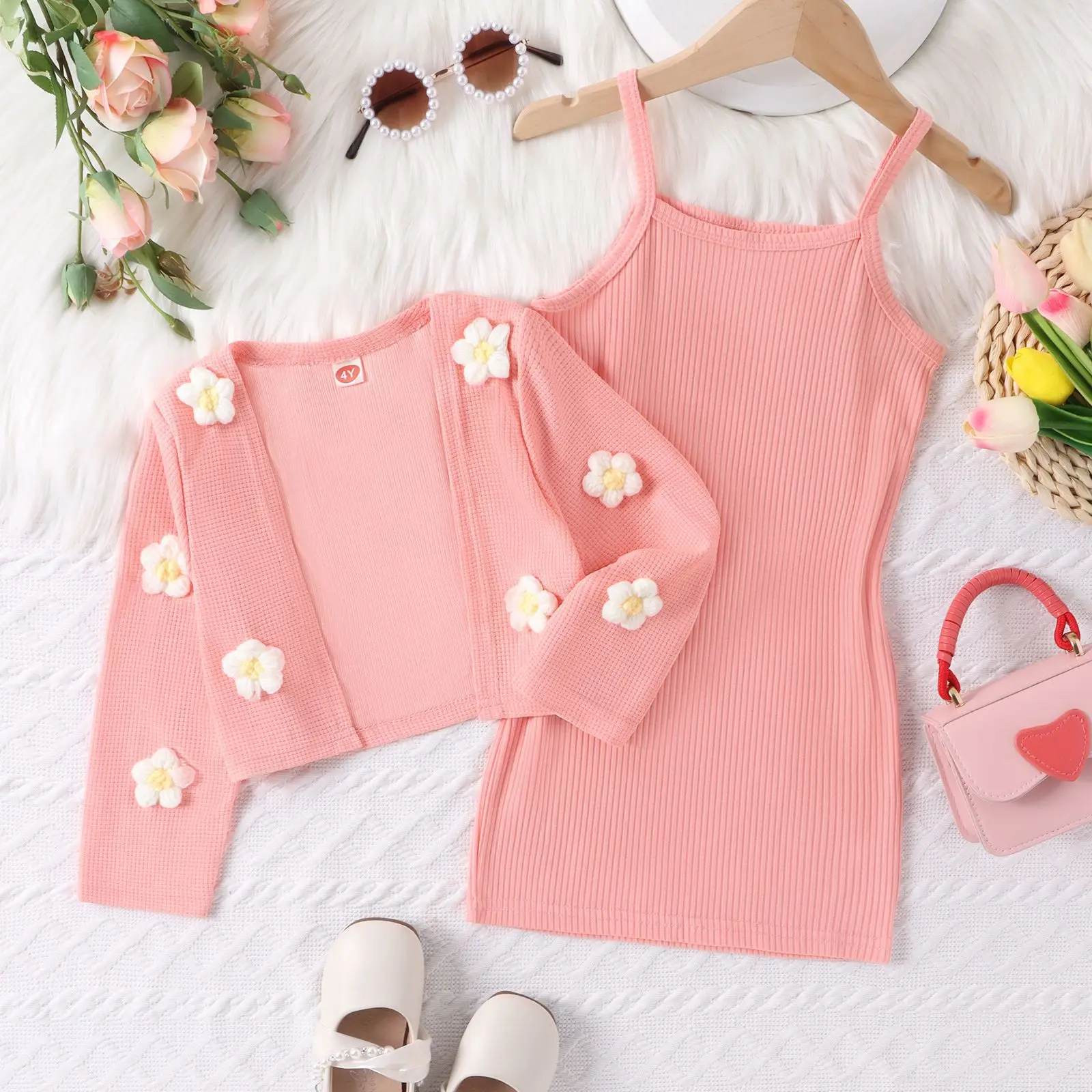 Children's Suit Girls' Fall Suit Pink Slip Dress + Flower Coat Sweet Two-piece Set Toddler Girl Kids Clothes Baby Girl Clothes
Children's Suit Girls' Fall Suit Pink Slip Dress + Flower Coat Sweet Two-piece Set Toddler Girl Kids Clothes Baby Girl Clothes
