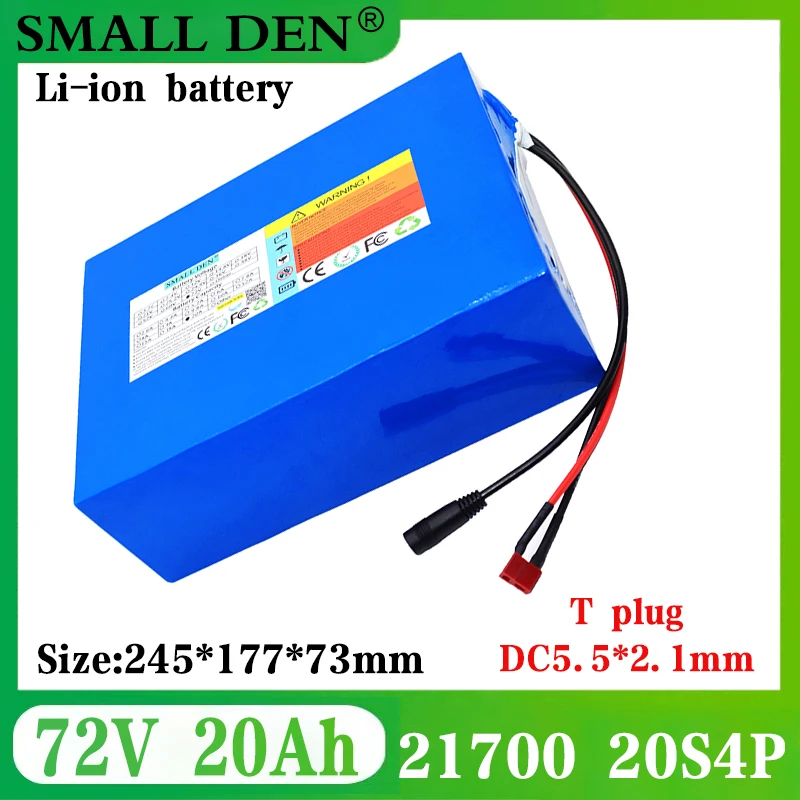 

72V 20Ah Ebike Batteri Pack 84V 20AH 21700 Electric Bicycle 500W 750W 1000W 1500W 1800W 2000W 3000W High Power battery 40A BMS