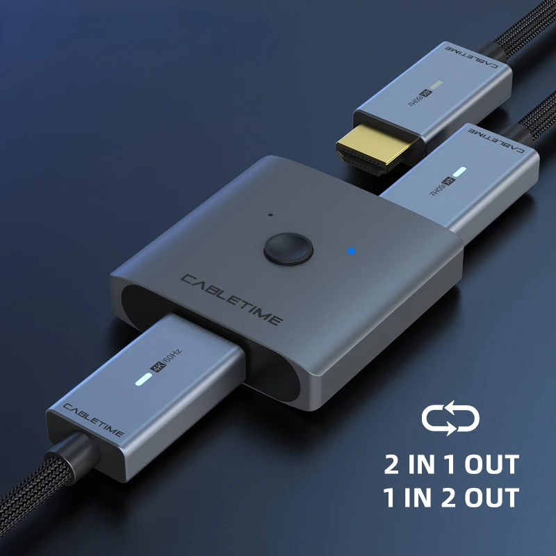 Разветвитель CABLETIME HDMI 4K 60 Гц 1xr latop Macbook Air HDTV PS4 HDMI переключатель C3552/2x1 адаптер HDMI переключатель 2 в 1 конвертер для
Разветвитель CABLETIME HDMI 4K 60 Гц 1xr latop Macbook Air HDTV PS4 HDMI переключатель C3552/2x1 адаптер HDMI переключатель 2 в 1 конвертер для