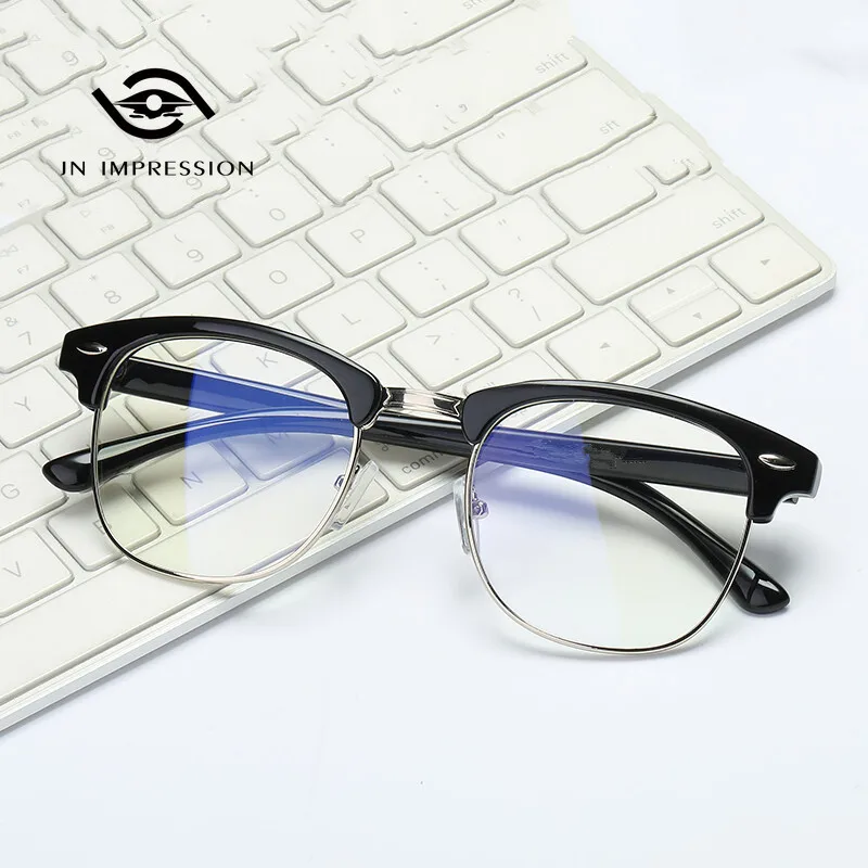 

Student Literature Art Retro Trend Men's and Women's Optical Myopia Glasses Finished Products Anti Blue Light Minus Glasses