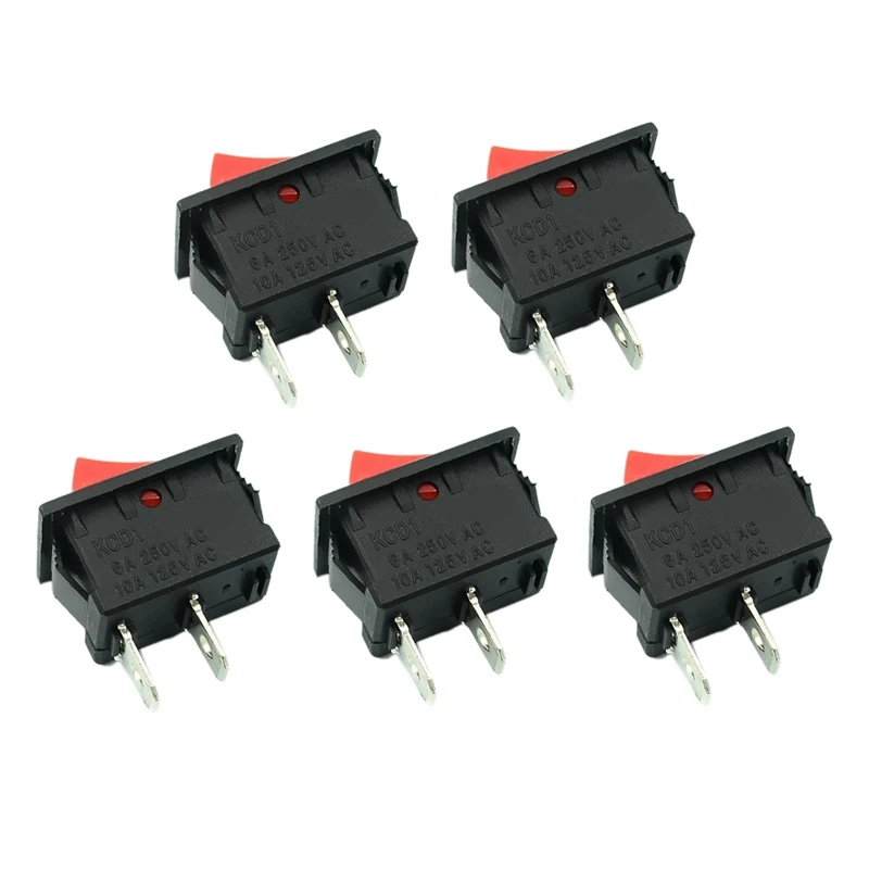 On-Off KCD11 2Pin 2P Black Red Boat Car Rocker Switch 3A 250V 6A 125V AC Button KCD1-11 10X15 10X15 KCD117
On-Off KCD11 2Pin 2P Black Red Boat Car Rocker Switch 3A 250V 6A 125V AC Button KCD1-11 10X15 10X15 KCD117