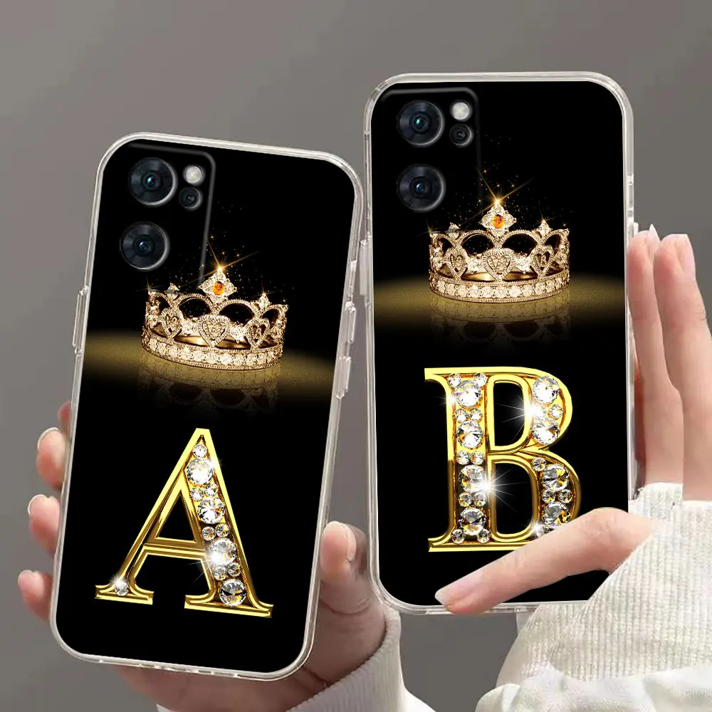 Crown Diamond Letter A-P Clear Case Funda For OPPO RENO 7 6 5 4 2F A15 FIND X5 X3 A55 A73 A74 A92 A93 A94 F11 F7 4G 5G PRO Case
Crown Diamond Letter A-P Clear Case Funda For OPPO RENO 7 6 5 4 2F A15 FIND X5 X3 A55 A73 A74 A92 A93 A94 F11 F7 4G 5G PRO Case