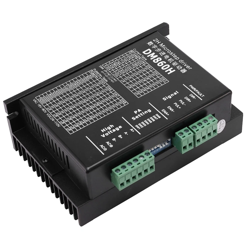 Драйвер шагового двигателя Dm860h, микрошаговый двигатель, бесщеточный корпус двигателя постоянного тока для шагового двигателя 57 86 Nema 23 34
Драйвер шагового двигателя Dm860h, микрошаговый двигатель, бесщеточный корпус двигателя постоянного тока для шагового двигателя 57 86 Nema 23 34