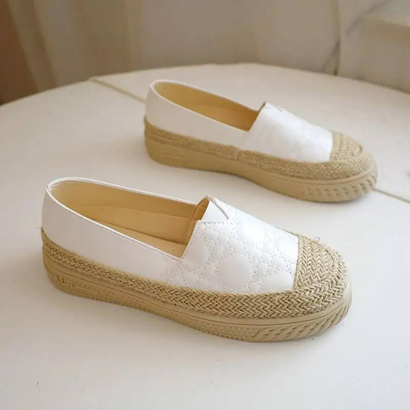 Women's Shoes Espadrilles White Female Footwear Loafers Round Toe Cotton Y2k Fashion Free Shipping and Low Price Spring Shoe A H 
Women's Shoes Espadrilles White Female Footwear Loafers Round Toe Cotton Y2k Fashion Free Shipping and Low Price Spring Shoe A H