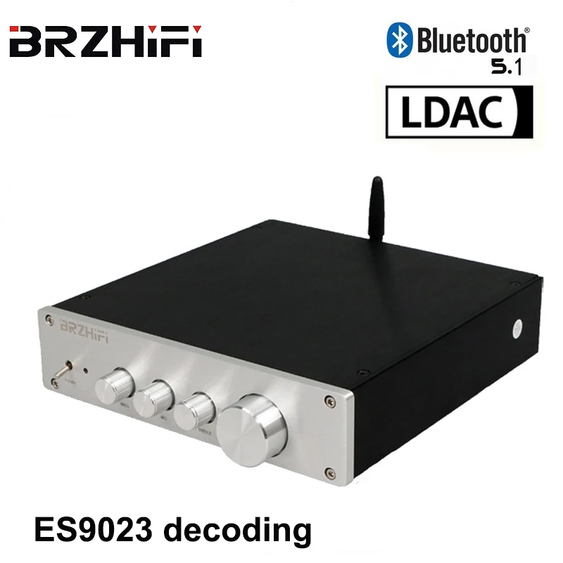 

BRZHIFI Audio F1 Preamplifier ES9023 Decoding With Tone Control Stereo Home Theater Hifi Class A preamp Bluetooth 5.1 LDAC