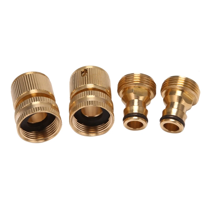 Quick Coupling For Garden Hose Brass Connector For Quick Coupling For Garden Hose 3/4 Inch Water Hose Connections(2SETS) 
Quick Coupling For Garden Hose Brass Connector For Quick Coupling For Garden Hose 3/4 Inch Water Hose Connections(2SETS)