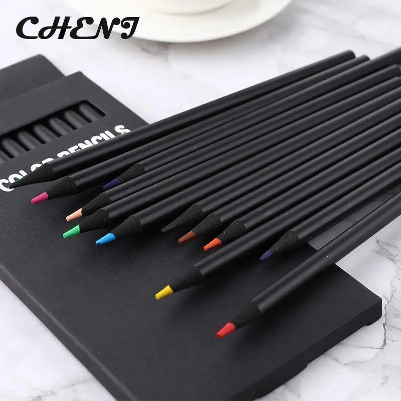 12 Pcs New High Quality Pencil Packaging 12 Different Colours Colored Pencils Kawaii School Black Wooden Pencils Fast Delivery
12 Pcs New High Quality Pencil Packaging 12 Different Colours Colored Pencils Kawaii School Black Wooden Pencils Fast Delivery