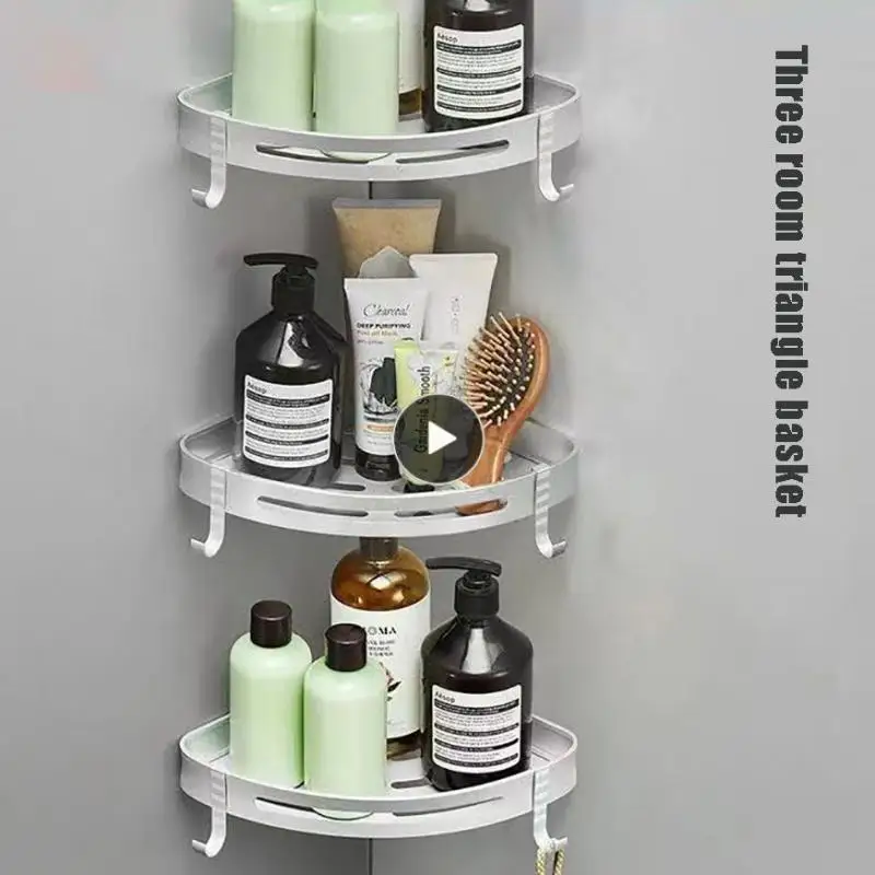 Bathroom Triangle Rack Stainless Steel Multi-functional Storage Shelf Wall Mounted Corner Rack Punch-free
Bathroom Triangle Rack Stainless Steel Multi-functional Storage Shelf Wall Mounted Corner Rack Punch-free