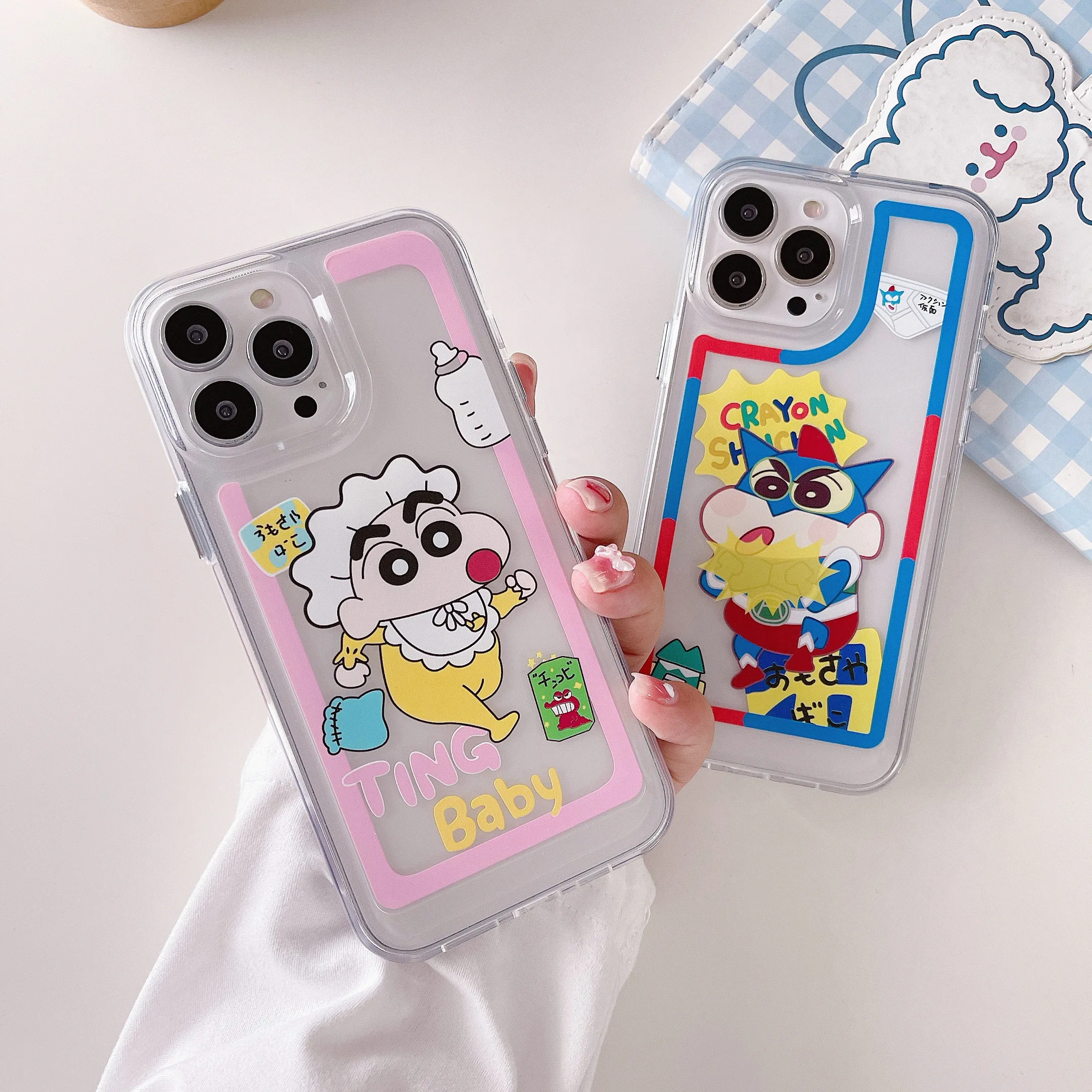 Japan Cartoon Crayon Shin-chan Phone Cases For iPhone 13 12 11 Pro Max XR XS MAX 8 X 7 Couple Transparent Anti-drop TPU Cover
Japan Cartoon Crayon Shin-chan Phone Cases For iPhone 13 12 11 Pro Max XR XS MAX 8 X 7 Couple Transparent Anti-drop TPU Cover