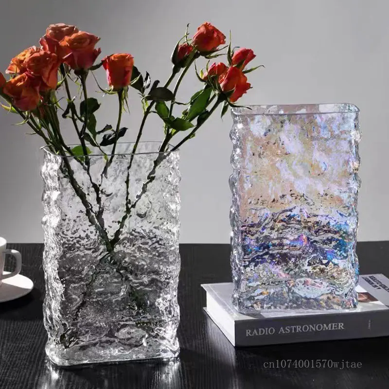 1pc Square light luxury Glacier modelling glass vase Home living room Office desk Hydroponics glass vase Decorative flower vase
1pc Square light luxury Glacier modelling glass vase Home living room Office desk Hydroponics glass vase Decorative flower vase