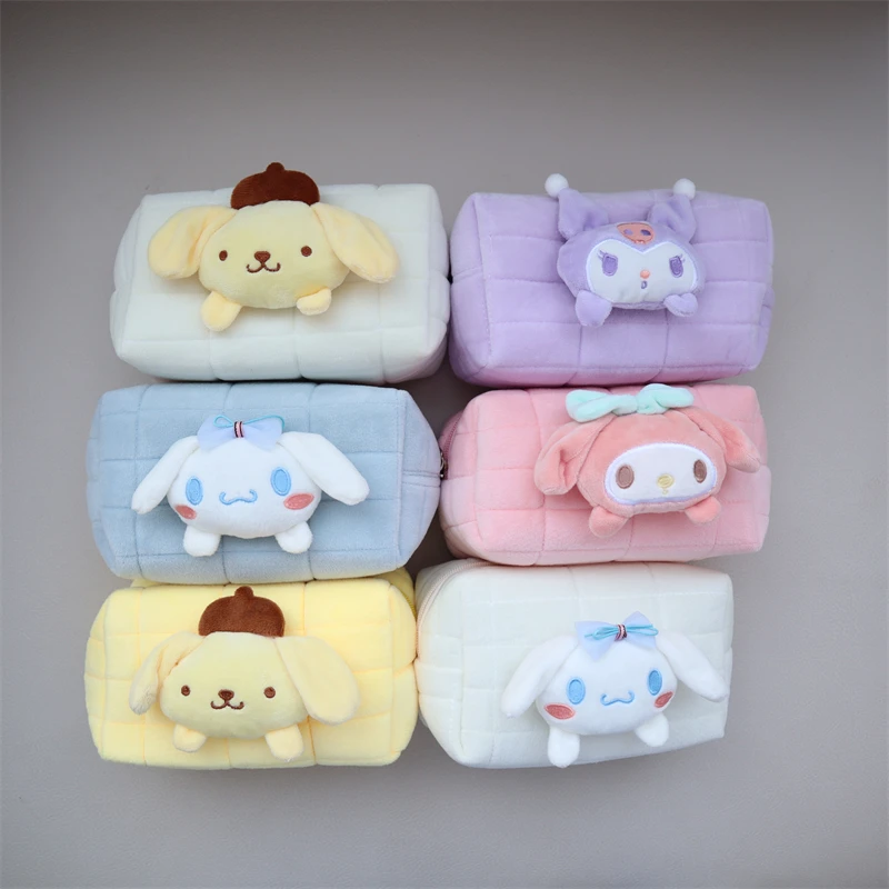 Kawaii Sanrio Cinnamoroll Kuromi Cute Plush Cosmetic Bag Ladies Hand Organizer Bag Clutch Anime Cartoon Coin Purse Girl Gift
Kawaii Sanrio Cinnamoroll Kuromi Cute Plush Cosmetic Bag Ladies Hand Organizer Bag Clutch Anime Cartoon Coin Purse Girl Gift