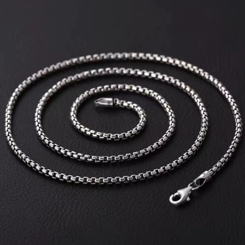 Classic Retro S925 Silver Personalized Trend Men's and Women's Fashion Korean Edition Versatile Chain Free Shipping 
Classic Retro S925 Silver Personalized Trend Men's and Women's Fashion Korean Edition Versatile Chain Free Shipping