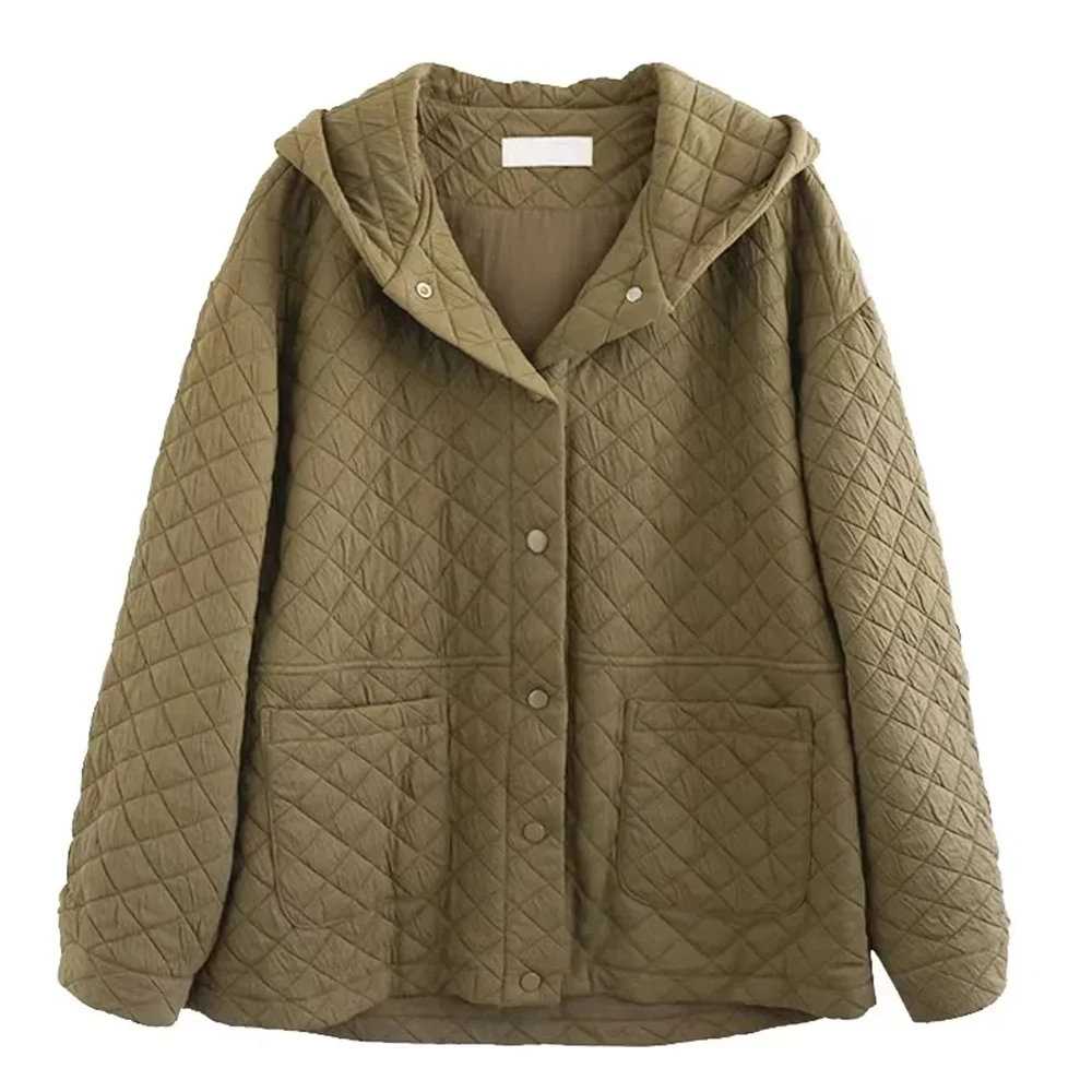 2023 new winter Rhombic hooded cotton-padded jacket women's loose light warm cotton jacket lady large size down cotton coats
2023 new winter Rhombic hooded cotton-padded jacket women's loose light warm cotton jacket lady large size down cotton coats