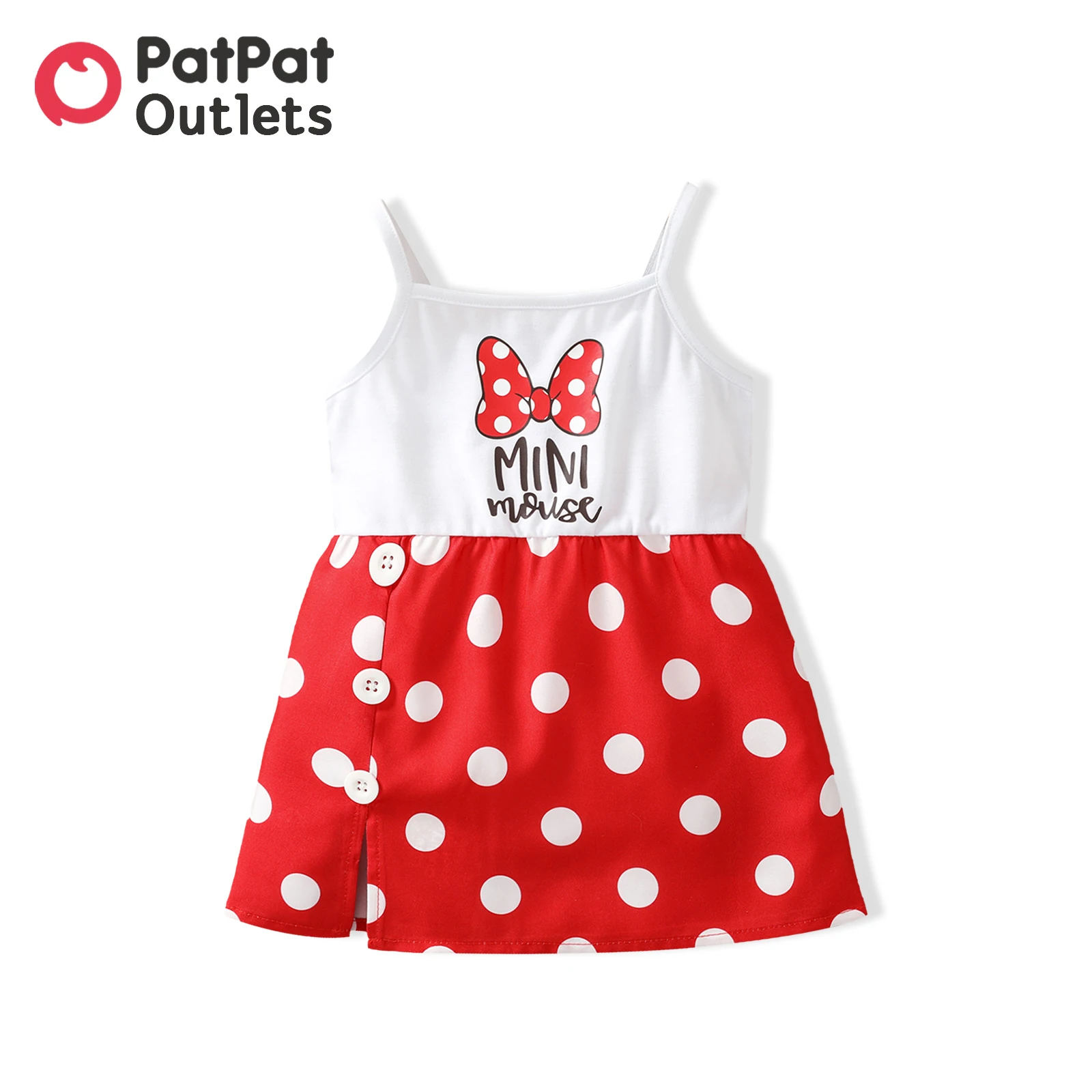 PatPat Summer Newborn Baby Girl Designer Clothes Letter Print White and Polka Dots Splicing Spaghetti Strap Beach Princess Dress
PatPat Summer Newborn Baby Girl Designer Clothes Letter Print White and Polka Dots Splicing Spaghetti Strap Beach Princess Dress
