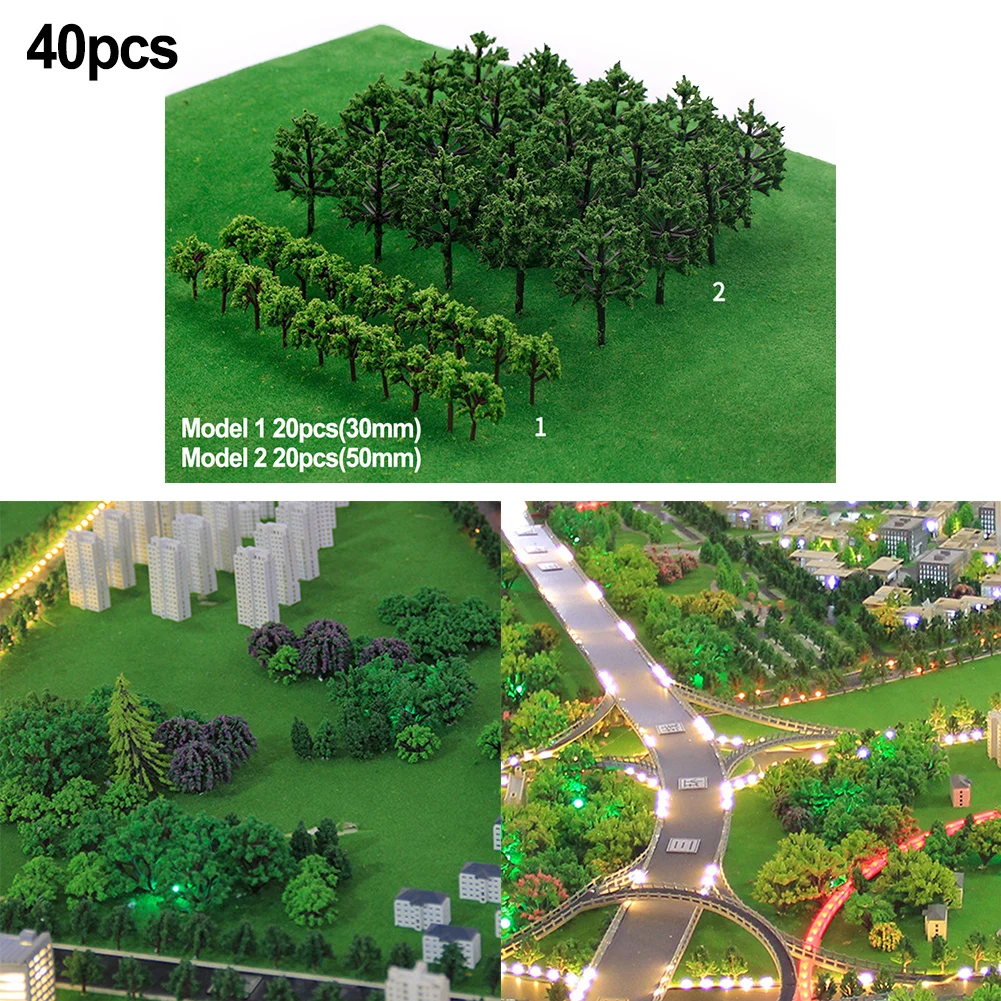 40Pcs Green Model Trees Train Railroad Model Kit Layout Scenery Landscape Artificial Miniature Mini Tree Wargame Desk Decor
40Pcs Green Model Trees Train Railroad Model Kit Layout Scenery Landscape Artificial Miniature Mini Tree Wargame Desk Decor