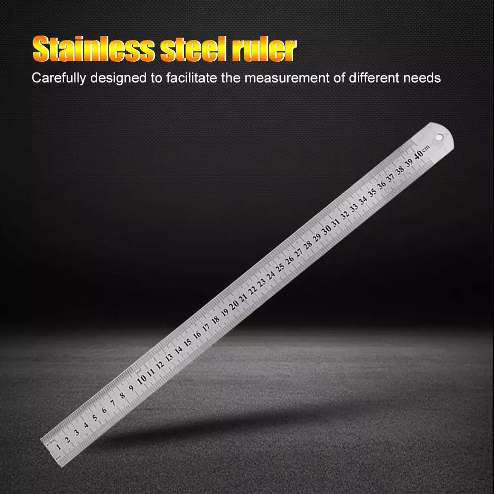 1Pcs 15cm/20cm/30cm/50cm Double Side Scale Stainless Steel Straight Ruler Measuring Tool School Office Supplies
1Pcs 15cm/20cm/30cm/50cm Double Side Scale Stainless Steel Straight Ruler Measuring Tool School Office Supplies