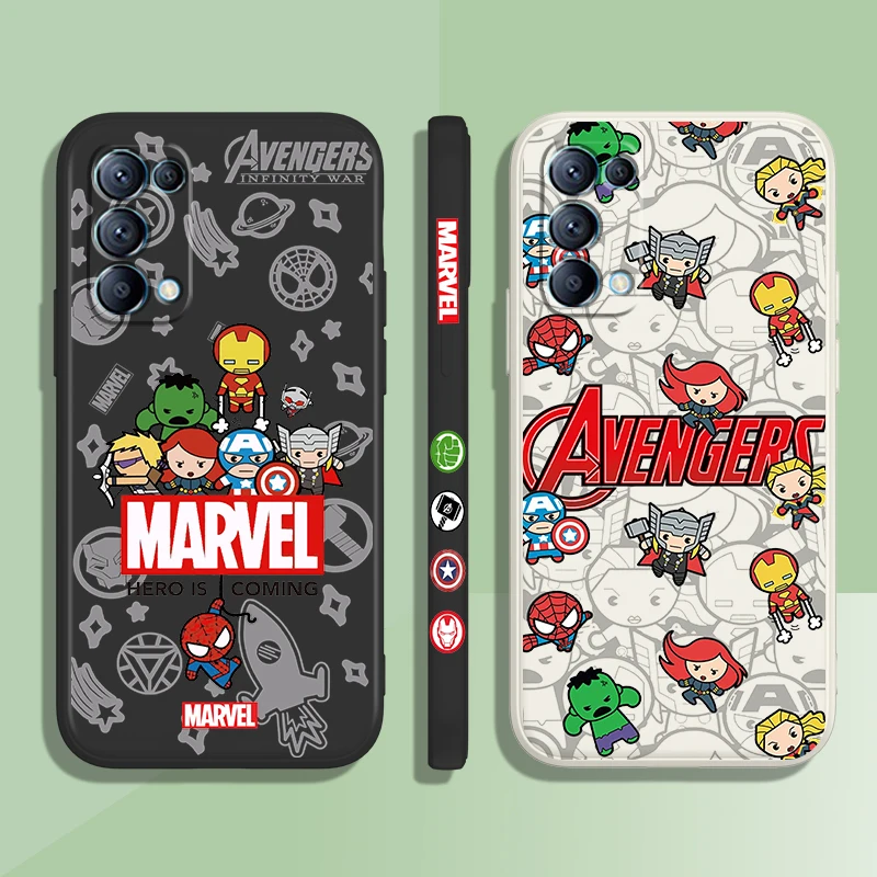 Marvel Hero Cute Cartoon Phone Case For OPPO Find X5 X3 X2 neo Pro Lite A5 A9 2020 A53S 4G 5G Liquid Left Rope Candy Cover Funda
Marvel Hero Cute Cartoon Phone Case For OPPO Find X5 X3 X2 neo Pro Lite A5 A9 2020 A53S 4G 5G Liquid Left Rope Candy Cover Funda
