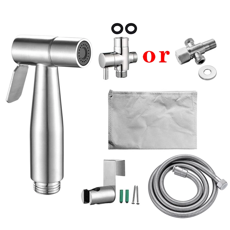 G1/2 304 Stainless Steel Handheld Toilet Bidet Sprayer Shower Set For Bathroom Hand Sprayer Shower Head Self Cleaning
G1/2 304 Stainless Steel Handheld Toilet Bidet Sprayer Shower Set For Bathroom Hand Sprayer Shower Head Self Cleaning