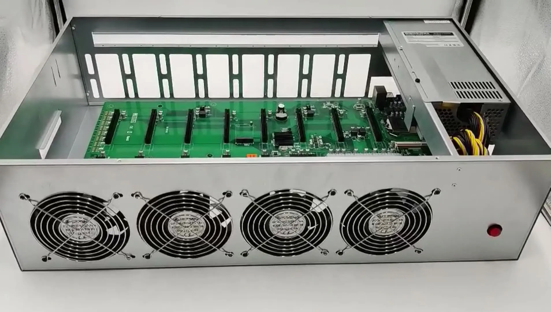 Hot ETH mining rig 8 gpu GTX 1660 1080 65mm 2000W computer server ethereum mining case
Hot ETH mining rig 8 gpu GTX 1660 1080 65mm 2000W computer server ethereum mining case