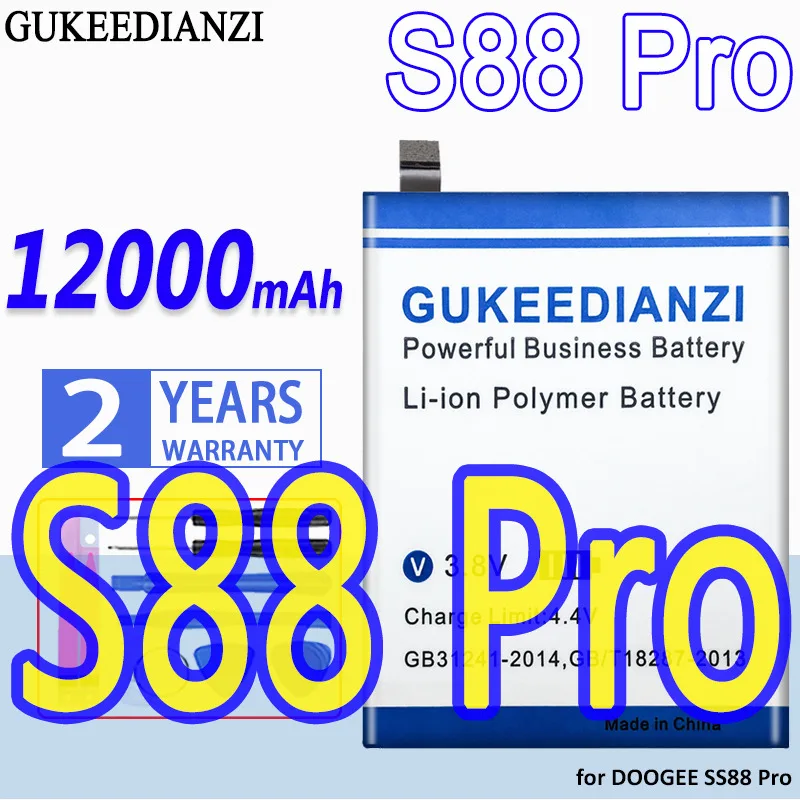 High Capacity GUKEEDIANZI Battery BAT20M1310000 12000mAh for DOOGEE S88 Pro S88Pro
High Capacity GUKEEDIANZI Battery BAT20M1310000 12000mAh for DOOGEE S88 Pro S88Pro