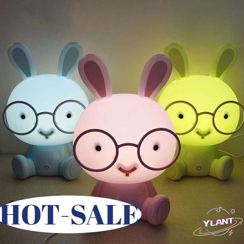 YLANT USB Rabbit Lamp Cartoon Rabbit LED Night Lights for Kids Room Bedroom Children Holiday Gifts Touching Sensor Dim Desk Lamp
YLANT USB Rabbit Lamp Cartoon Rabbit LED Night Lights for Kids Room Bedroom Children Holiday Gifts Touching Sensor Dim Desk Lamp