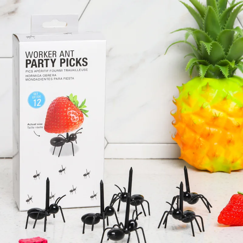 12Pcs Ants Food Fruit Picks Ant Shape Forks Snack Cake Dessert Tableware For Home Kitchen Party Dinner Fruit Pick Decoration
12Pcs Ants Food Fruit Picks Ant Shape Forks Snack Cake Dessert Tableware For Home Kitchen Party Dinner Fruit Pick Decoration