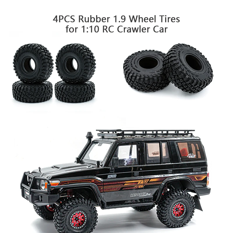 4PCS Rubber 1.9 Wheel Tires for 1:10 RC Crawler Car Axial SCX10 90046 AXI03007 Traxxas TRX4
4PCS Rubber 1.9 Wheel Tires for 1:10 RC Crawler Car Axial SCX10 90046 AXI03007 Traxxas TRX4