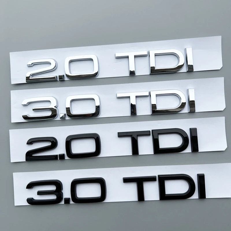 Car 3D ABS 2.0 3.0 TDI Trunk Letters Logo Displacement Badge Emblem Decals Sticker For Audi A1 A3 A4 A5 A6 A7 A8 Q2 Q3 Q5 Q7
Car 3D ABS 2.0 3.0 TDI Trunk Letters Logo Displacement Badge Emblem Decals Sticker For Audi A1 A3 A4 A5 A6 A7 A8 Q2 Q3 Q5 Q7