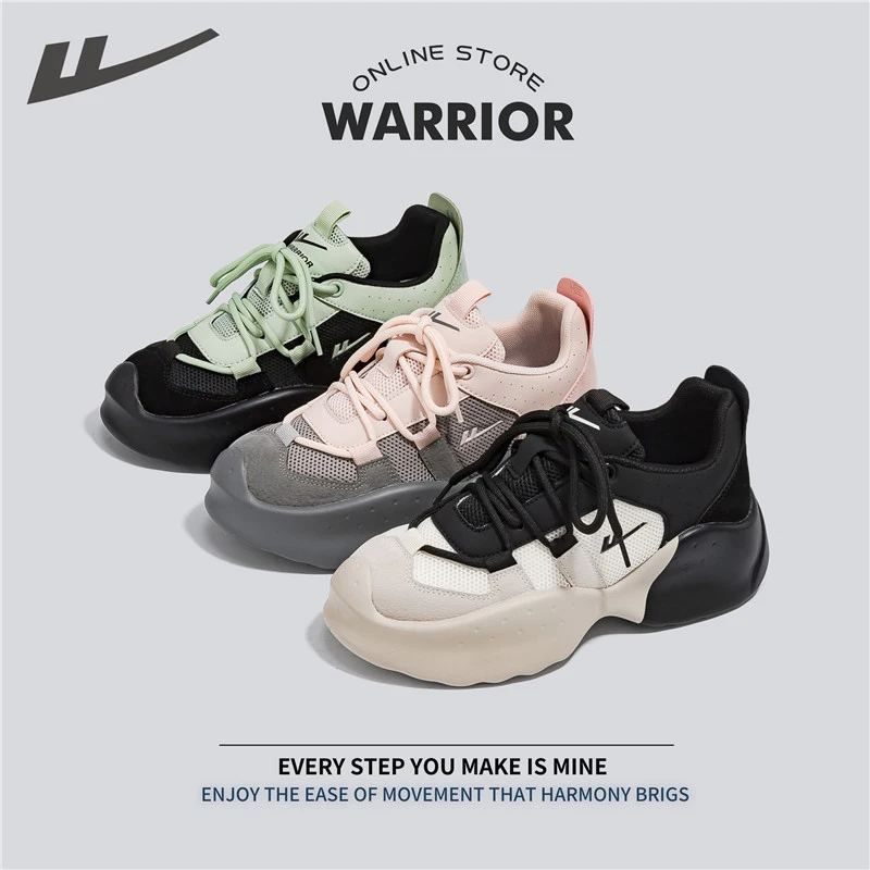 Warrior Women Sneakers Stitching Color Zapatillas Mujer Vulcanize Shoes Luxury Running Shoes Breathable High Mesh Sports Shoes
Warrior Women Sneakers Stitching Color Zapatillas Mujer Vulcanize Shoes Luxury Running Shoes Breathable High Mesh Sports Shoes
