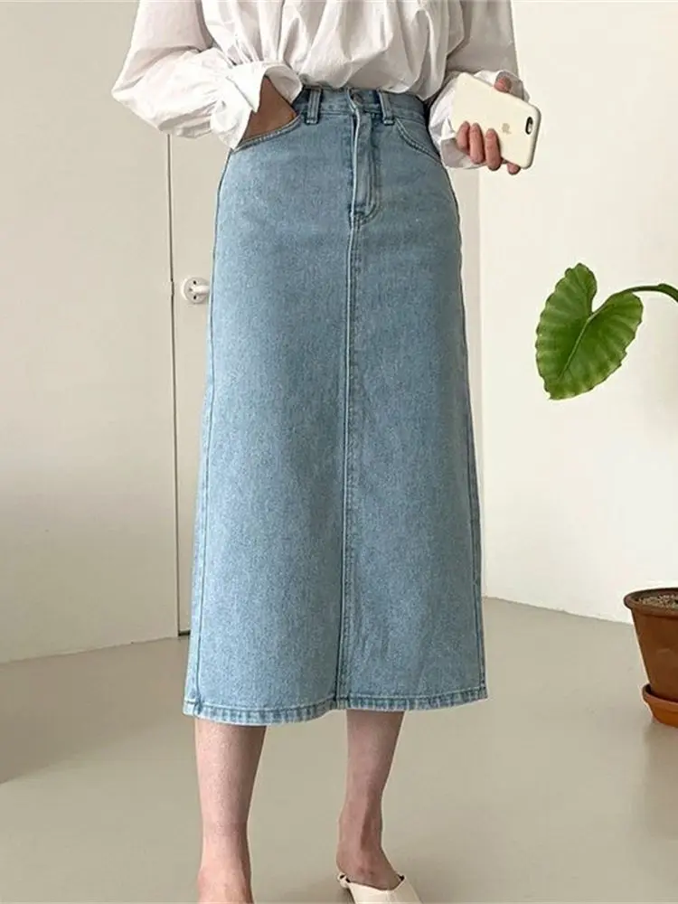 HziriP High Waist Bodycon Denim Long Skirts Women Fashion Jeanswear New Split Chic 2022 Slim Casual OL Summer Daily Hot Party
HziriP High Waist Bodycon Denim Long Skirts Women Fashion Jeanswear New Split Chic 2022 Slim Casual OL Summer Daily Hot Party