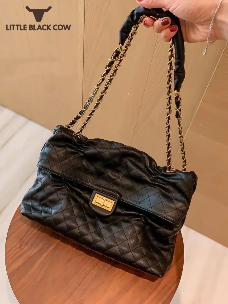 Designer Diamond Lattice Chain Bag Office Ladies Armpit Bag Single Shoulder Bags Soft Leather Brand Fashion Women Messenger Bag
Designer Diamond Lattice Chain Bag Office Ladies Armpit Bag Single Shoulder Bags Soft Leather Brand Fashion Women Messenger Bag