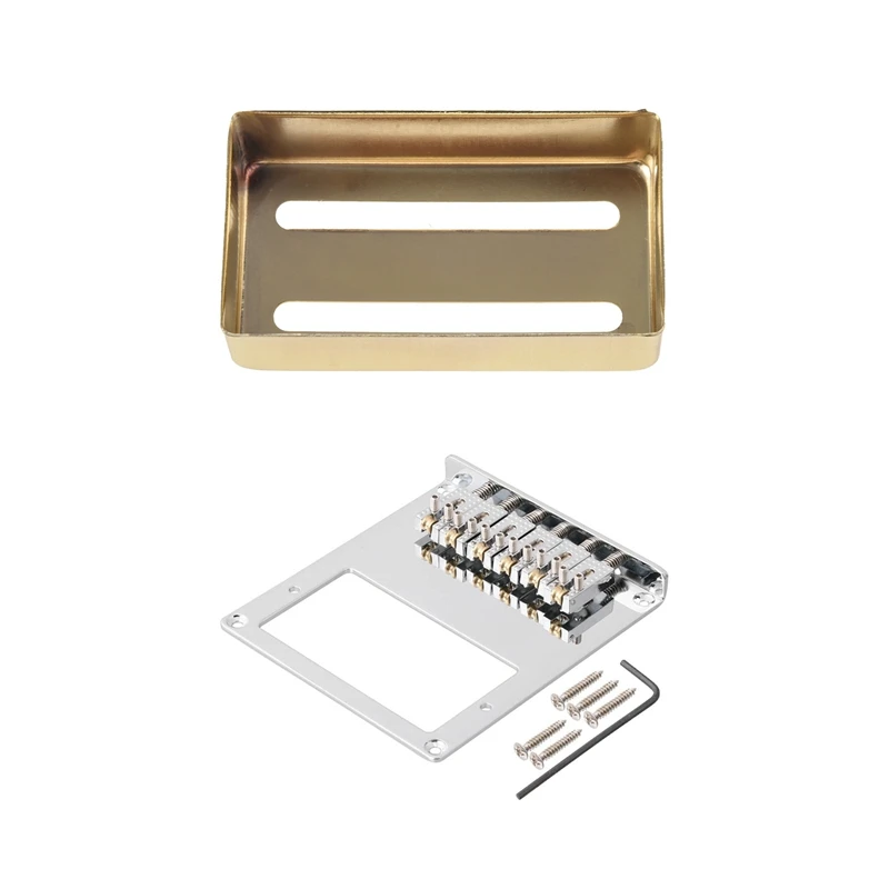 Guitar Pickup Cover Guitar Two-Line Humbucker Pickup Cover With 6 Roller Saddle 6 String Humbucker Guitar Bridge
Guitar Pickup Cover Guitar Two-Line Humbucker Pickup Cover With 6 Roller Saddle 6 String Humbucker Guitar Bridge