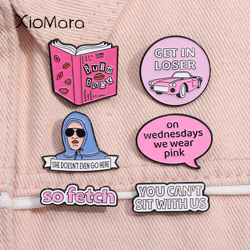 She Doesn't Even Go Here Mean Girls Enamel Pin Creative Get In Loser You Can't Sit With Us Brooch Lapel Badge Jewelry Gifts
She Doesn't Even Go Here Mean Girls Enamel Pin Creative Get In Loser You Can't Sit With Us Brooch Lapel Badge Jewelry Gifts