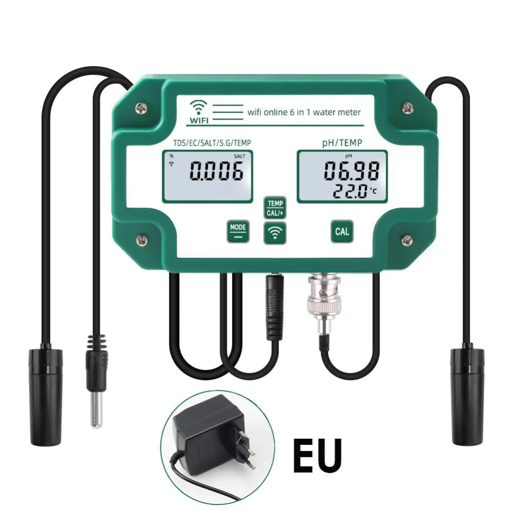 Water Quality Tester 6 In 1 Tuya Smart Water Quality Detector Meter Ph Tds Ec Sg Salt Temp Monitor New App Control Eu Us Uk
Water Quality Tester 6 In 1 Tuya Smart Water Quality Detector Meter Ph Tds Ec Sg Salt Temp Monitor New App Control Eu Us Uk