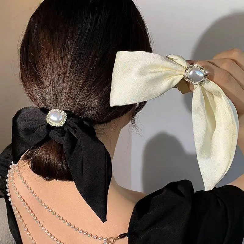 Pearls Hair Rope Elastic Hair Bands Crystals Classic Retro Bow Ribbon Fabrics Scrunchies For Women Exquisite Hair Accessories
Pearls Hair Rope Elastic Hair Bands Crystals Classic Retro Bow Ribbon Fabrics Scrunchies For Women Exquisite Hair Accessories