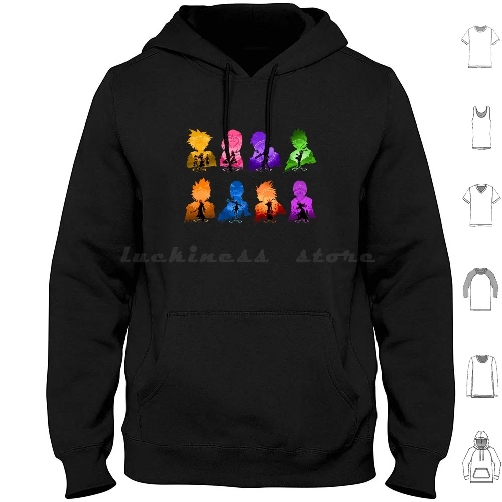 Толстовка с капюшоном Kingdom Hearts, хлопковая толстовка с длинным рукавом Kingdom Hearts Sora Hearts Kingdom Keyblade Kh, игра без сердец Riku, Kairi
Толстовка с капюшоном Kingdom Hearts, хлопковая толстовка с длинным рукавом Kingdom Hearts Sora Hearts Kingdom Keyblade Kh, игра без сердец Riku, Kairi