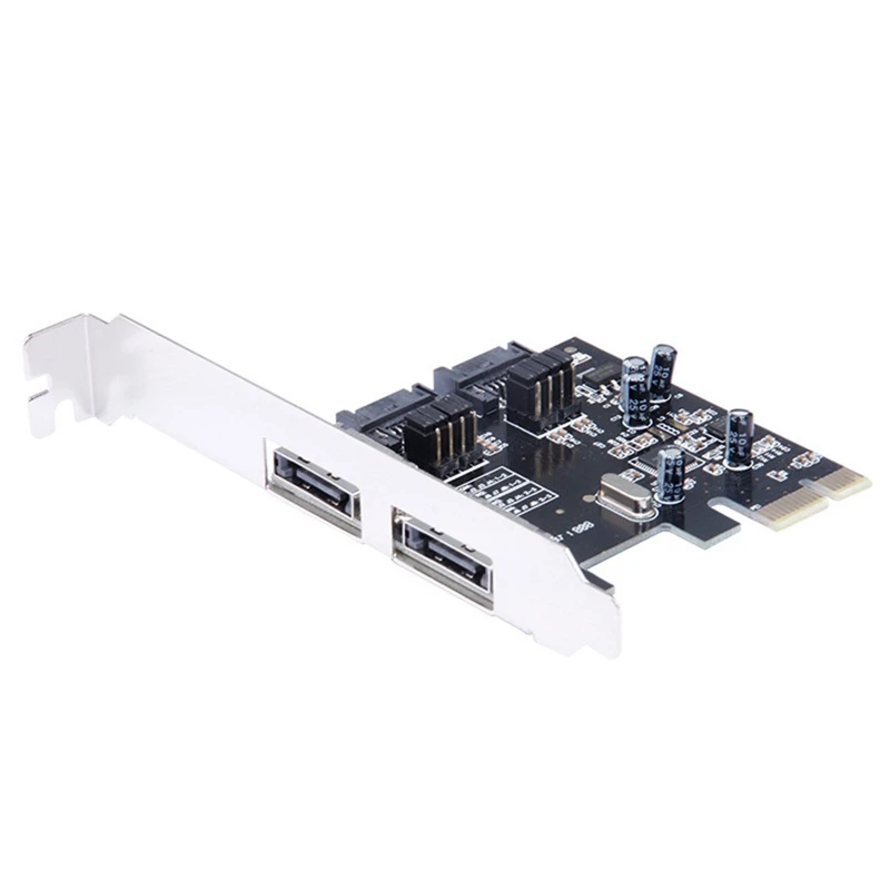 Плата расширения PCI-E-SATA, адаптер с 2 портами SATA + E SATA, преобразователь адаптера ASM1061 PCI-E в SATA3.0
Плата расширения PCI-E-SATA, адаптер с 2 портами SATA + E SATA, преобразователь адаптера ASM1061 PCI-E в SATA3.0