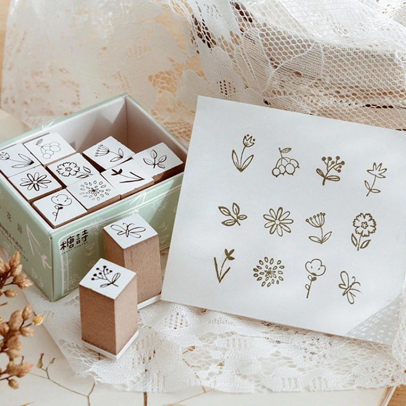 12pcs/set Flower Pattern Wooden Rubber Stamp for Journal Scrapbook Decorations Stamp Students DIY Books Decor Stamp
12pcs/set Flower Pattern Wooden Rubber Stamp for Journal Scrapbook Decorations Stamp Students DIY Books Decor Stamp