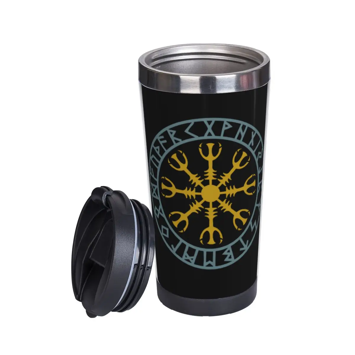 Helm Of Awe Aegishjalmur Viking Norse Runes Double Insulated Water Cup Graphic bottle Mug Geek Heat Insulation tea cups
Helm Of Awe Aegishjalmur Viking Norse Runes Double Insulated Water Cup Graphic bottle Mug Geek Heat Insulation tea cups