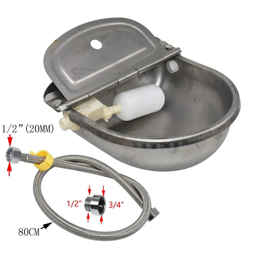 1 Set Automatic Cow Water Bowl Feeder Horse Trough With Pipe For Cattle Horse Goat Sheep Dog Animals Livestock Tool
1 Set Automatic Cow Water Bowl Feeder Horse Trough With Pipe For Cattle Horse Goat Sheep Dog Animals Livestock Tool