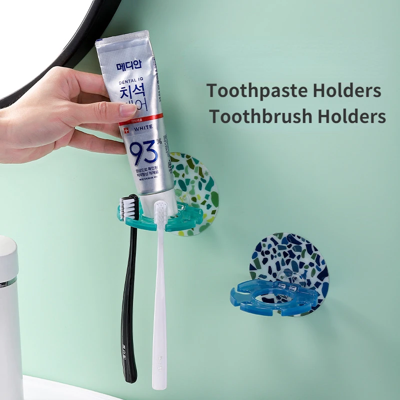 Self-adhesive Wall Mount Toothbrush Holder Toothpaste Dispenser Storage Squeezer Shaver Holder Storage Rack Bathroom Shelves
Self-adhesive Wall Mount Toothbrush Holder Toothpaste Dispenser Storage Squeezer Shaver Holder Storage Rack Bathroom Shelves