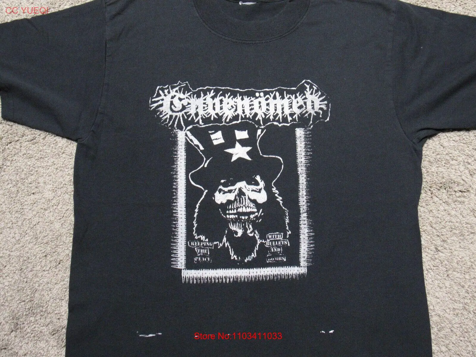 ФУТБОЛКА Vtg 2000-х годов Заклинание дяди Сэма M HC Punk Crust Metal Grind Band CD LP EP