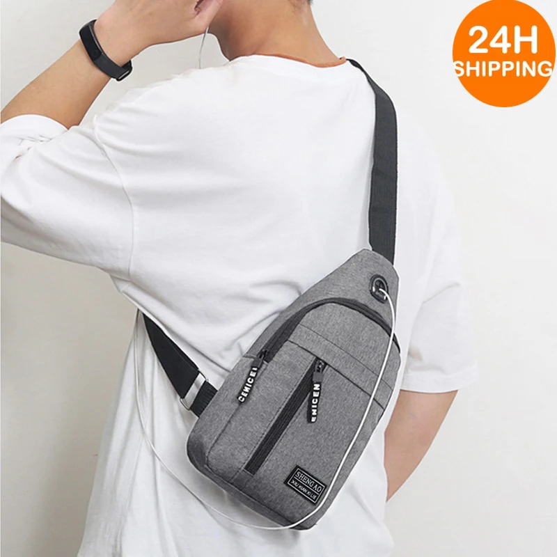 Men Shoulder Bags Sports Chest Bag Usb Charging Earphones Cable Hole Crossbody Bags For Men Anti Theft Short Trip Messengers Bag
Men Shoulder Bags Sports Chest Bag Usb Charging Earphones Cable Hole Crossbody Bags For Men Anti Theft Short Trip Messengers Bag