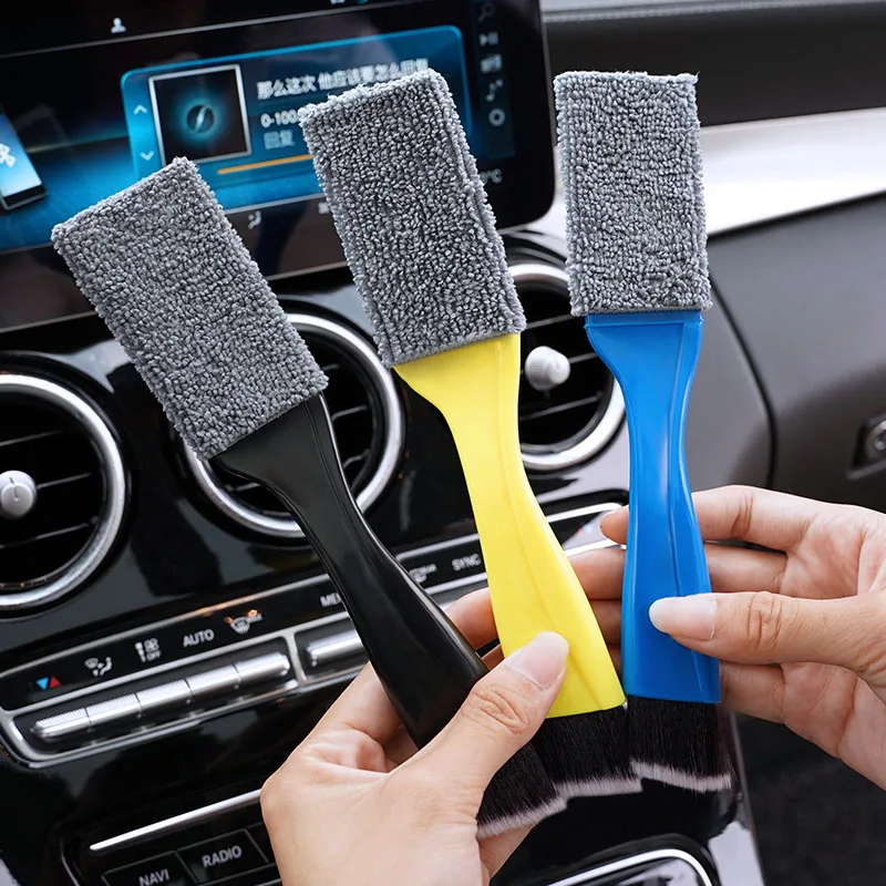 

Car Interior Strong Cleaning Brush Dusting Soft Bristle Clean Tool For Nissan Patrol Y62 Y61 Leaf Kicks Versa J11 J10 J31 Rogue