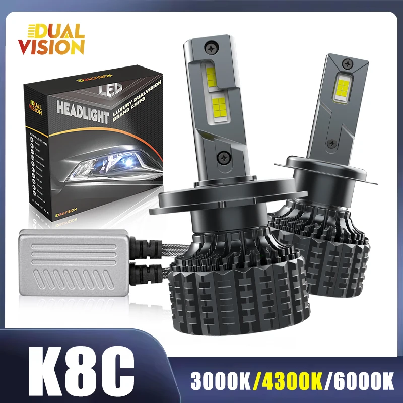 Светодиодные Лампы Для Автомобильных Фар K8C 30000LM H7 H11, Универсальные, 300 Вт, Дальний Свет, Совместимые С Canbus
Светодиодные Лампы Для Автомобильных Фар K8C 30000LM H7 H11, Универсальные, 300 Вт, Дальний Свет, Совместимые С Canbus