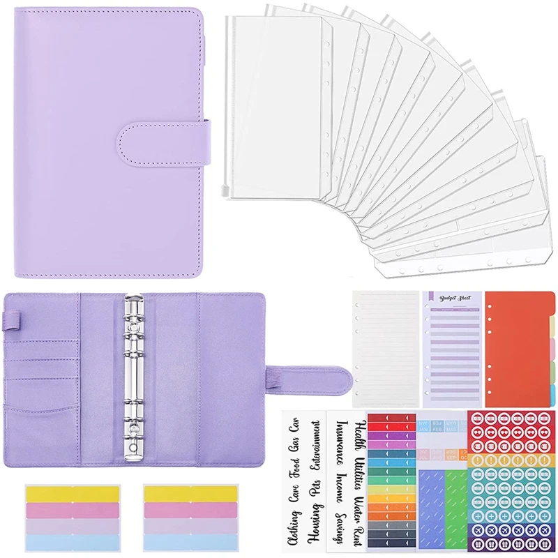 Ring Binder Set, Notebook Budget Binder For Budget Money, With Clear Cash Envelopes, Cash Organizer,For Travel Or Work
Ring Binder Set, Notebook Budget Binder For Budget Money, With Clear Cash Envelopes, Cash Organizer,For Travel Or Work