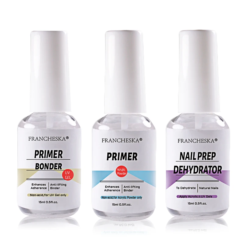 

3 Type Nail Art Gel Nail Art Adhesive Desiccant Nail Art Anti-warping Agent Nail Prep Dehydrator Fast Dry Nail Art Gel Glue
