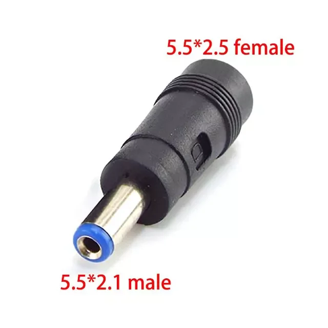 

2.1MM female to 5.5X 2.1 2.5mm 3.5mm DC power jack female male plug adapter Connectors 5525 5521 3.5x1.35mm Tips adaptor